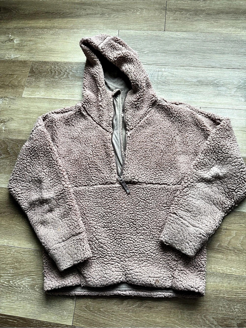 Prana Teddy Fleece Pullover in Pink Small Like New